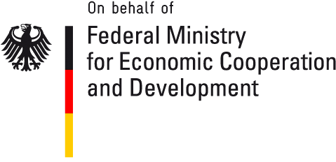 Logo of the Federal Ministry for Economic Cooperation and Development, featuring the German eagle and flag colors.